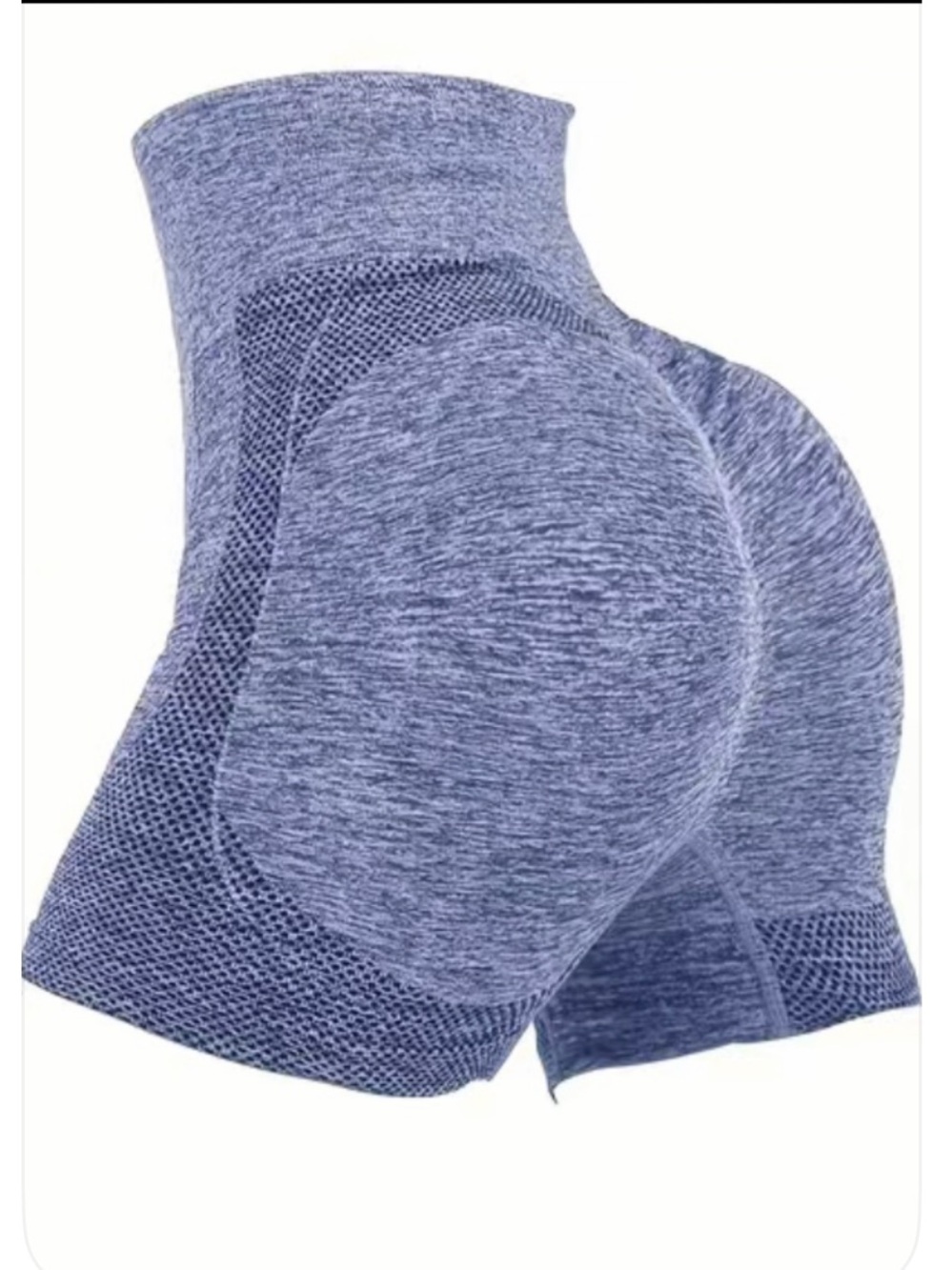 Black and Blue Booty Shorts Set